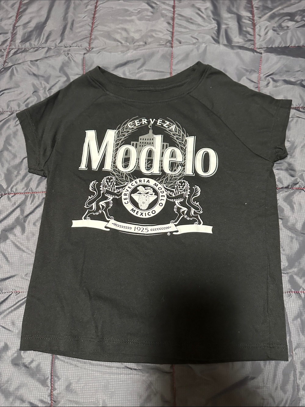 ModelCo Black Tee with White Modelo Crest